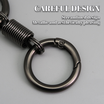 (🔥2025 Last Day Promotion  - 49% off)Nordic Retro Spring Double Ring Keychain