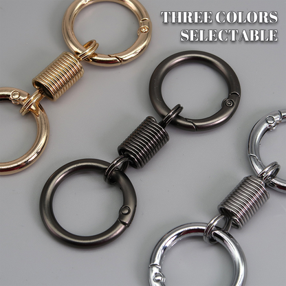(🔥2025 Last Day Promotion  - 49% off)Nordic Retro Spring Double Ring Keychain