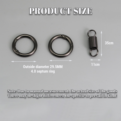 (🔥2025 Last Day Promotion  - 49% off)Nordic Retro Spring Double Ring Keychain